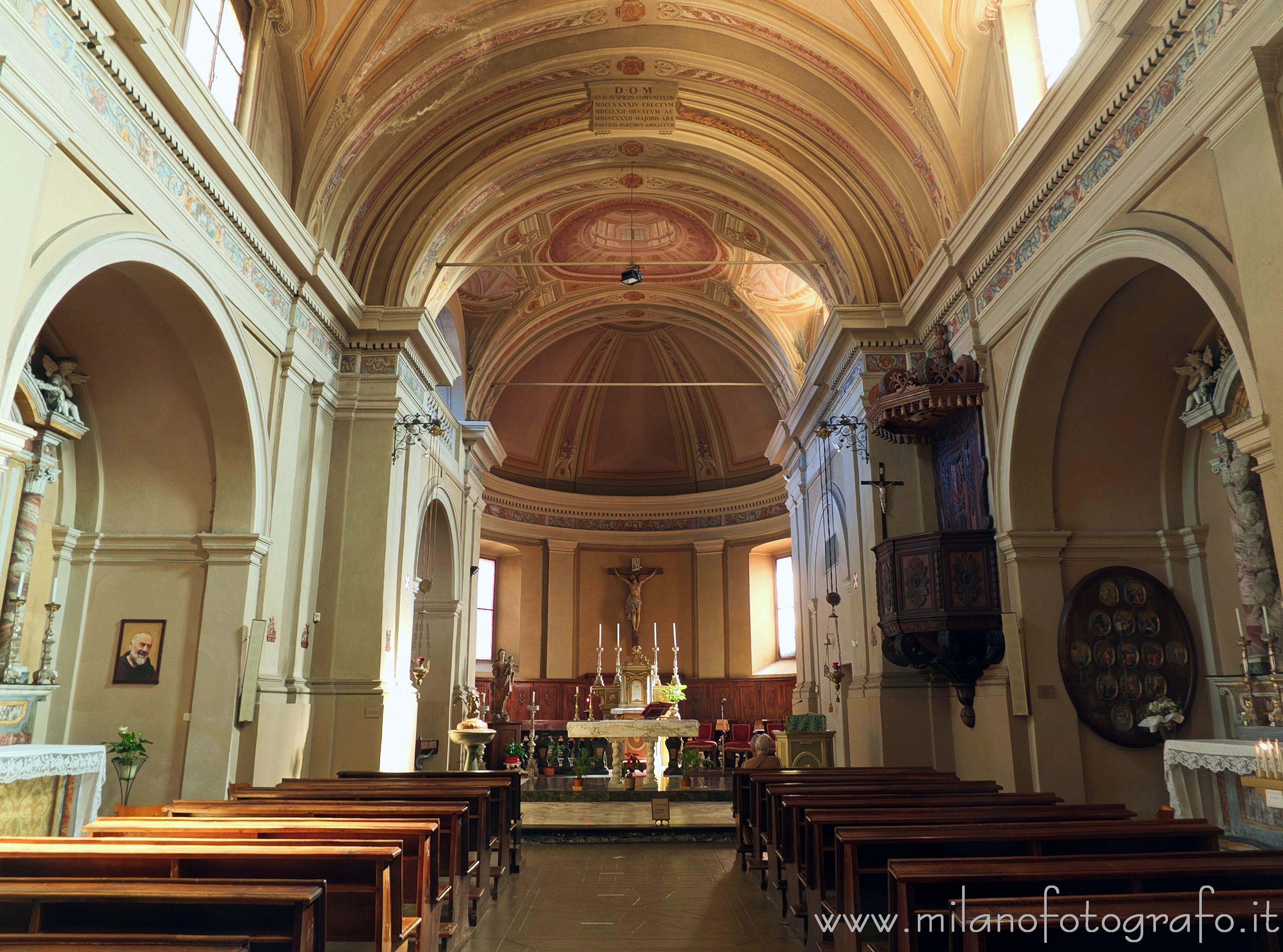 Miagliano (Biella, Italy) - Interior of the Church of St. Antony Abbot